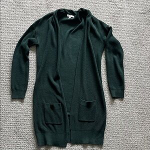 BP Forest Green Open Front Cardigan